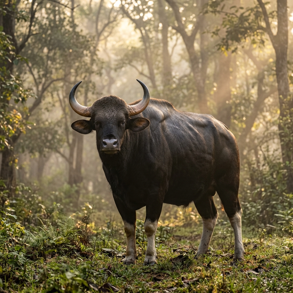 Indian Gaur Bison